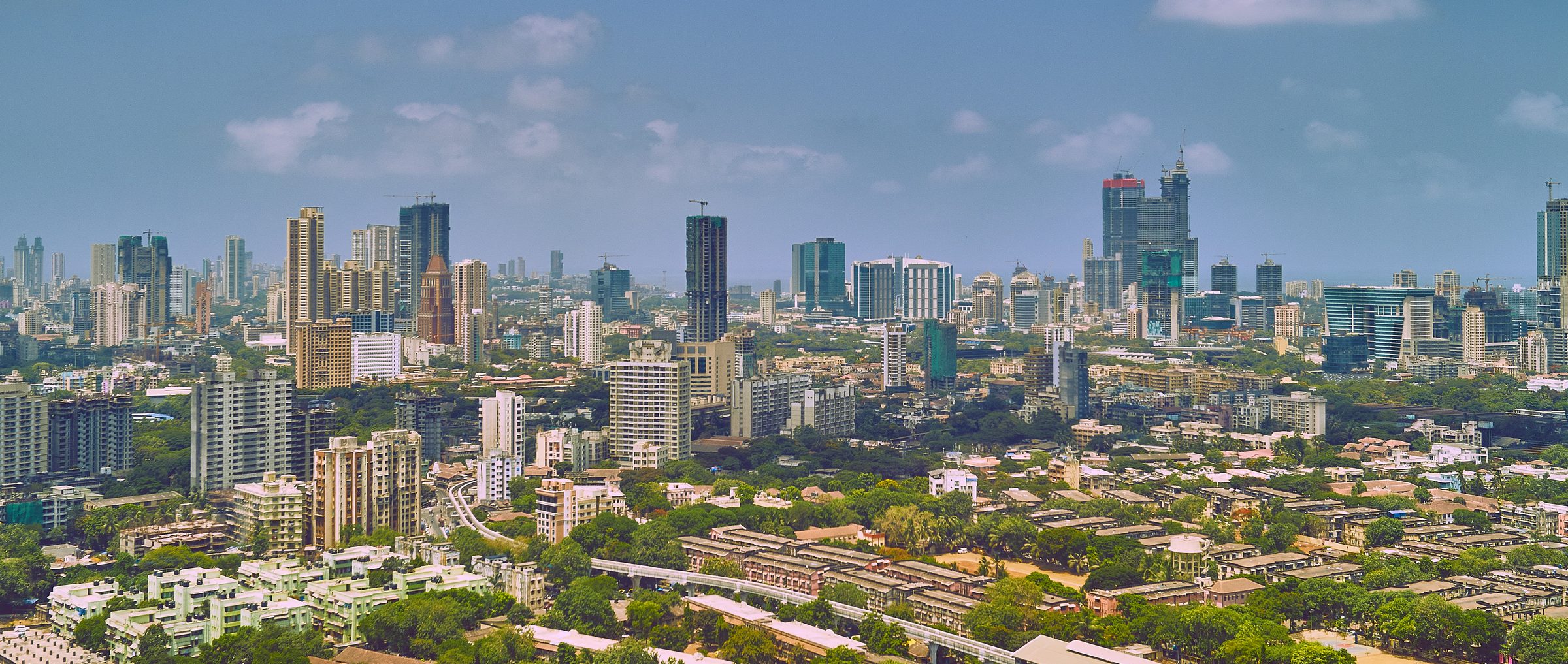 Mumbai skyline by day